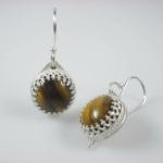 Tigers Eye drops. Sterling silver. $85.00.
