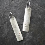 Birch earrings. 
Sterling silver with 14k gold-filled accents.
